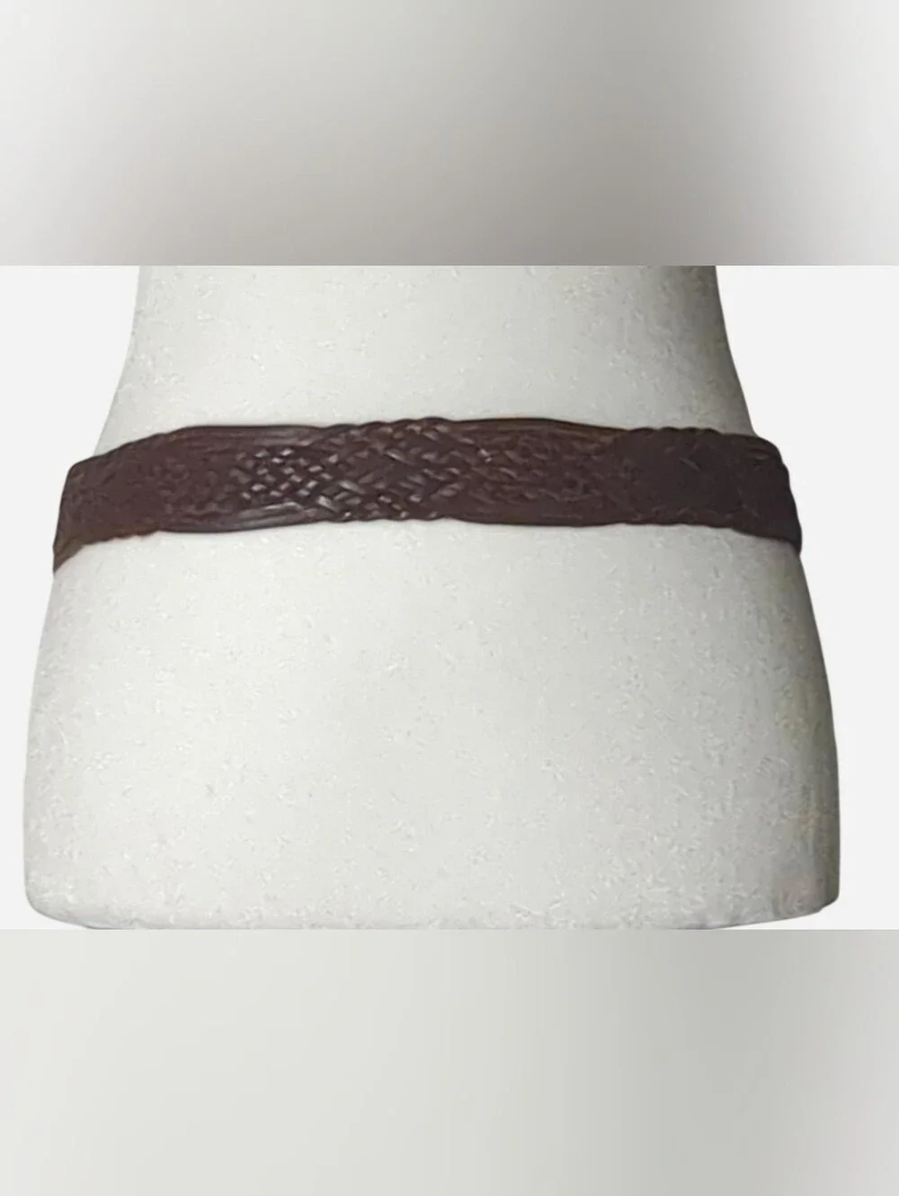 Vintage 90s Braided Leather Belt Dark Brown S/M – Boho Western Aesthetic